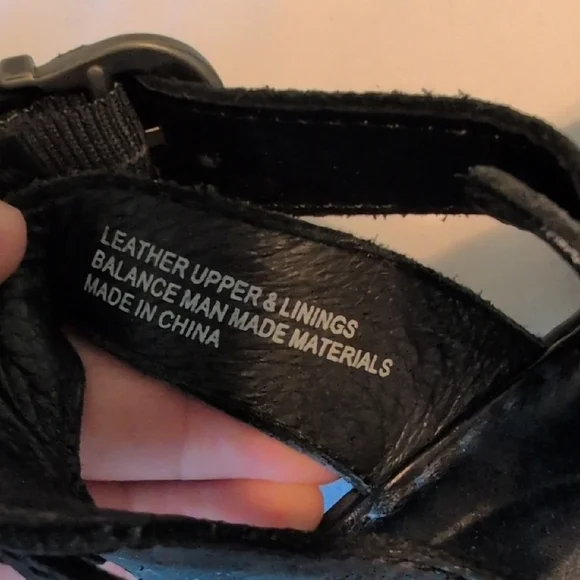 Born Black Leather Sandals - Picture 3 of 8